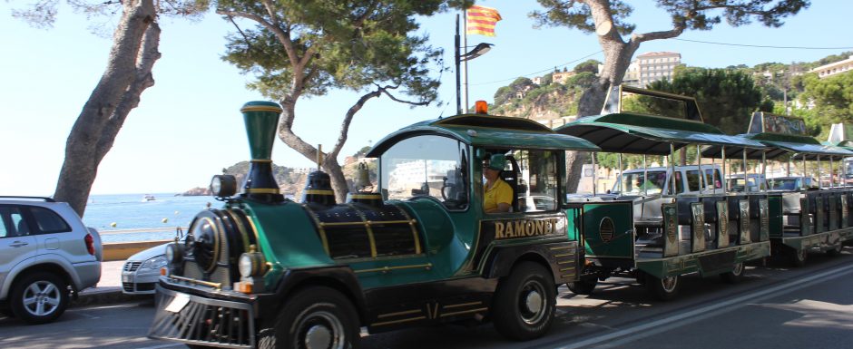 The little tourist train of Sant Feliu de Guixols
