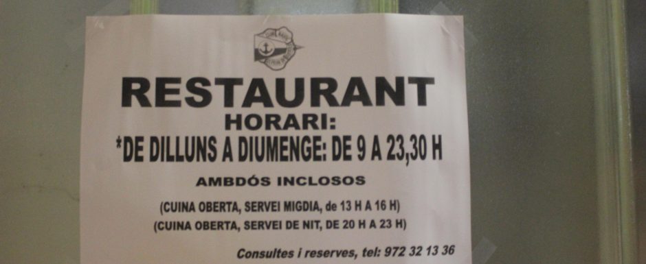 Restaurants in Sant Feliu de Guixols - Club Nautic